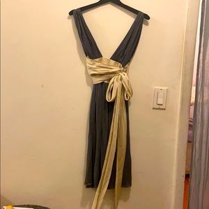 SOLD Vintage Bottega Veneta plunge neck dress